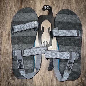 Quicksilver Sz 14 Caged  Sandals Black Grey